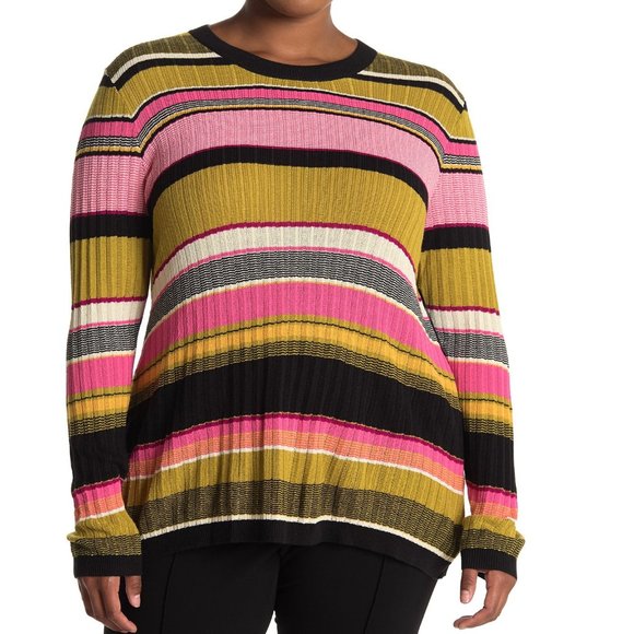 Rachel Roy Kennedy Striped Pullover Sweater. - Picture 2 of 11